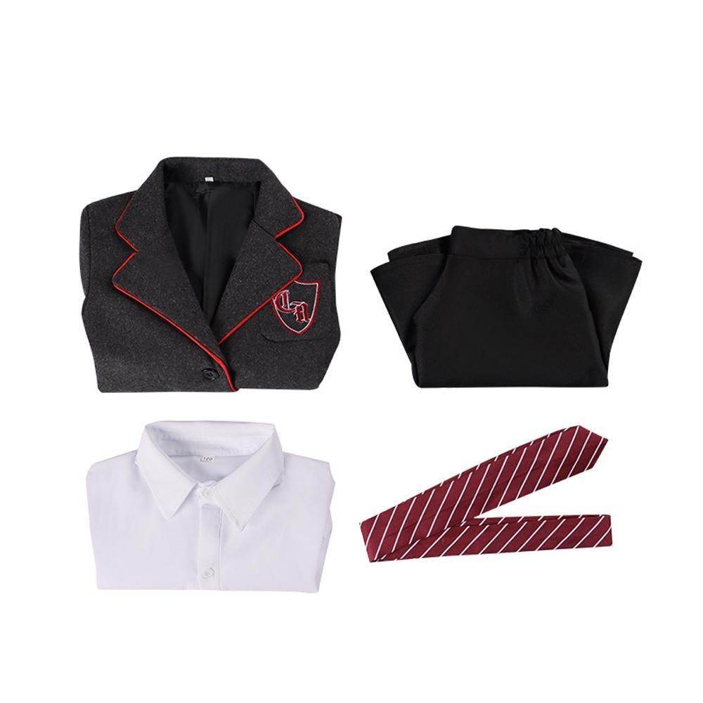 Kids Matilda Musical Cosplay Costume Outfit Girls School Uniform Suit Jacket Shirt Skirt Tie Party Stage Full Set - Ecosfun