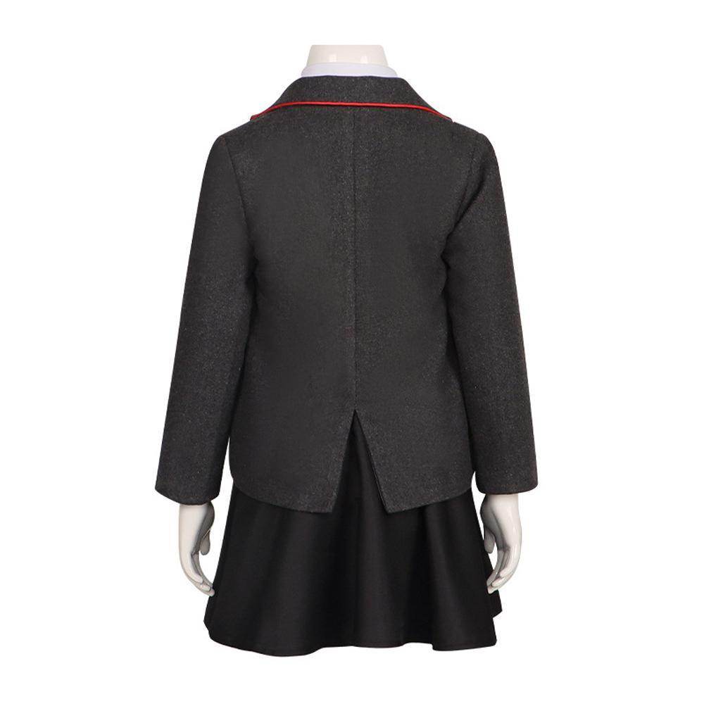 Kids Matilda Musical Cosplay Costume Outfit Girls School Uniform Suit Jacket Shirt Skirt Tie Party Stage Full Set - Ecosfun
