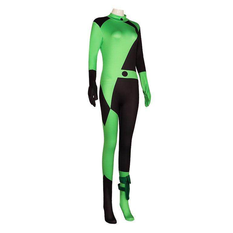 Kim Possible Shego Costume Bodysuit Jumpsuit Party Halloween - Ecosfun