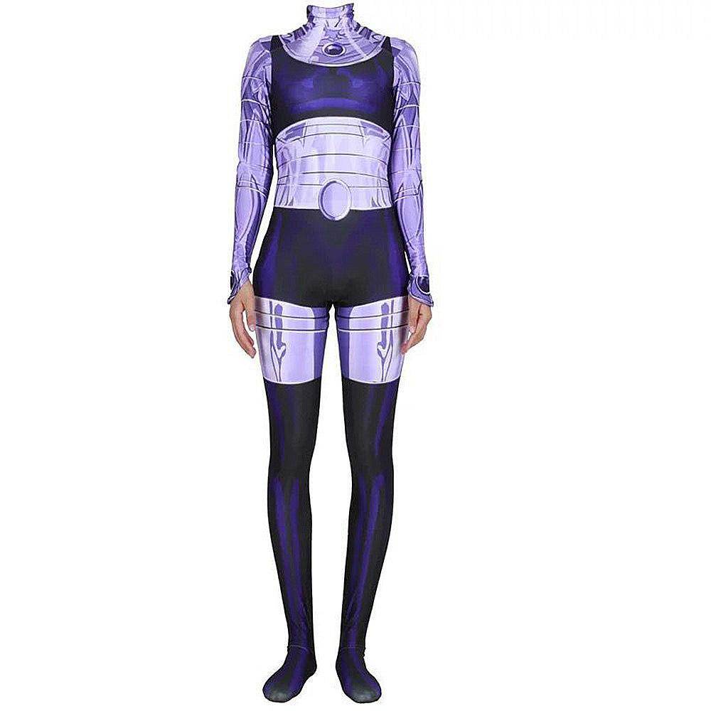 Komand'r Blackfire Costume Jumpsuit Bodysuit Titans Cosplay Halloween - Ecosfun