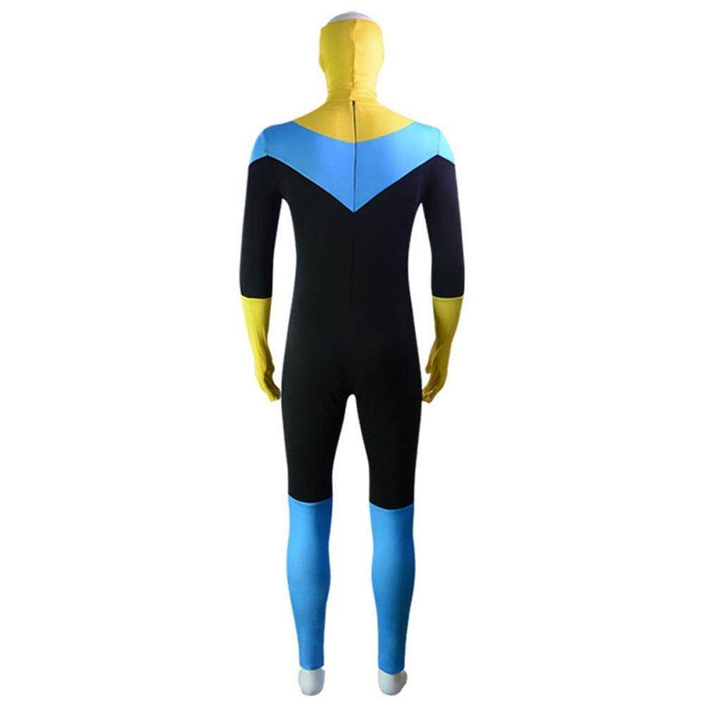 Mark Grayson Invincible Costume Bodysuit Zentai Hero Cloak Cosplay - Ecosfun
