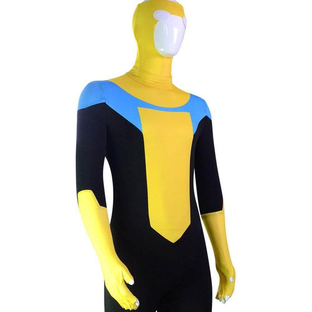 Mark Grayson Invincible Costume Bodysuit Zentai Hero Cloak Cosplay - Ecosfun