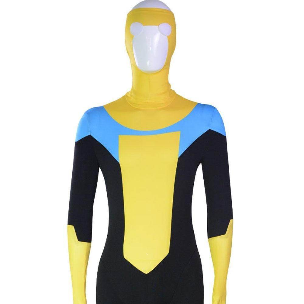 Mark Grayson Invincible Costume Bodysuit Zentai Hero Cloak Cosplay - Ecosfun