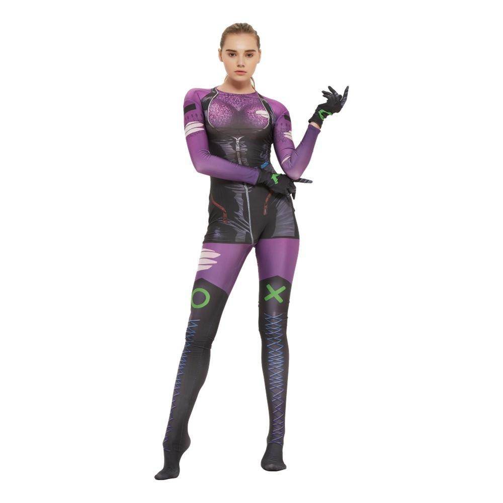 Punchline Alexis Kaye Cosplay Costume Joker's New Girlfriend Jumpsuit - Ecosfun