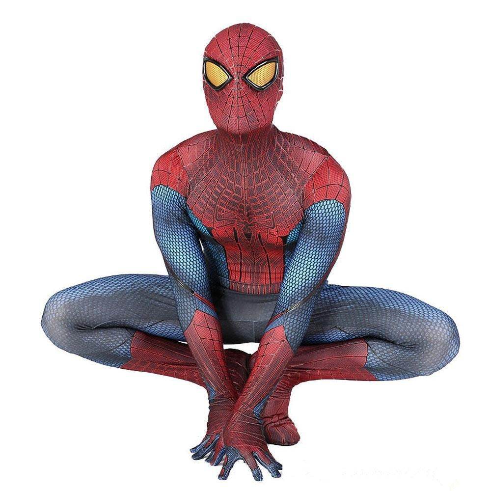 Spider-Man Peter B Parker Cosplay Costume Full Set Zentai Jumpsuit - Ecosfun