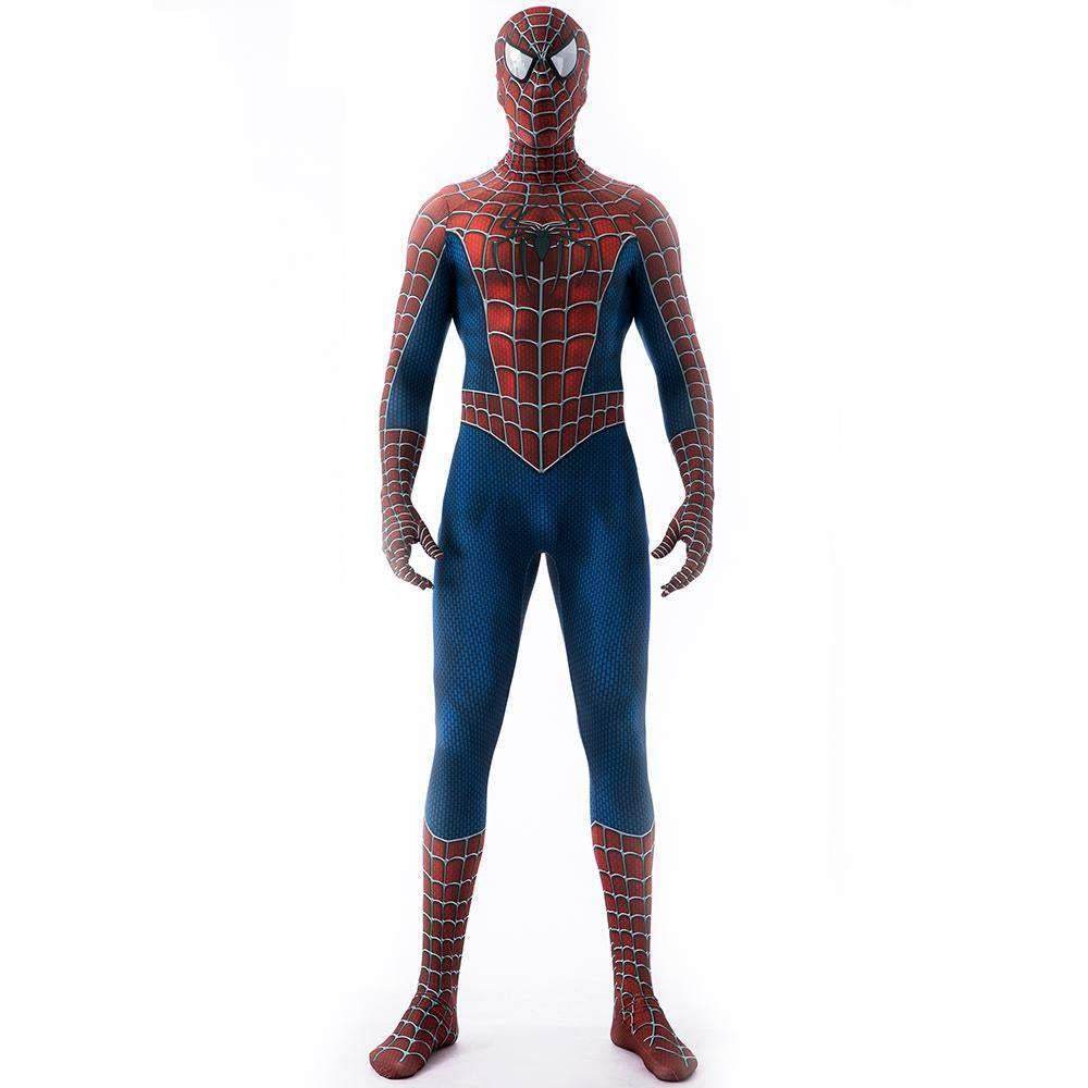 Spider-Man Tony Costume Cosplay Jumpsuit Superhero Bodysuit Tights Halloween - Ecosfun