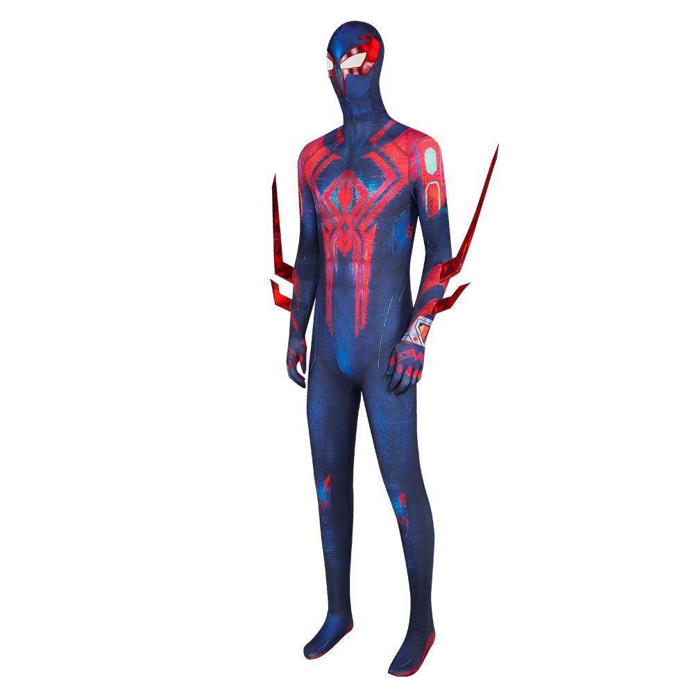 SpiderMan Across the Spider Verse Miguel O'Hara 2099 Zentai Costume Cosplay Outfits Halloween Carnival Suit Adults - Ecosfun