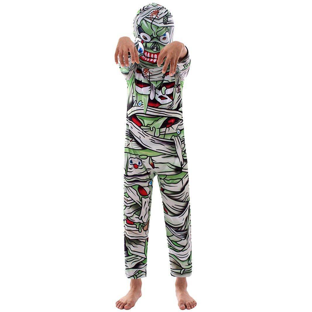 Teens Mysterious Mummy Costume Horror Fancy Dress Adult Egypt Costume - Ecosfun