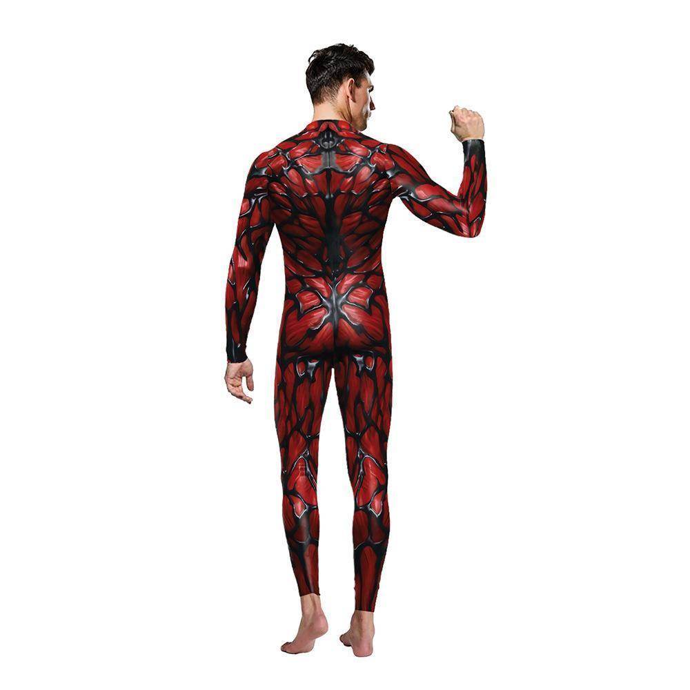 Venom Cosplay Costume Jumpsuit Halloween Party Bodysuit Outfit Zentai for Adults Men - Ecosfun