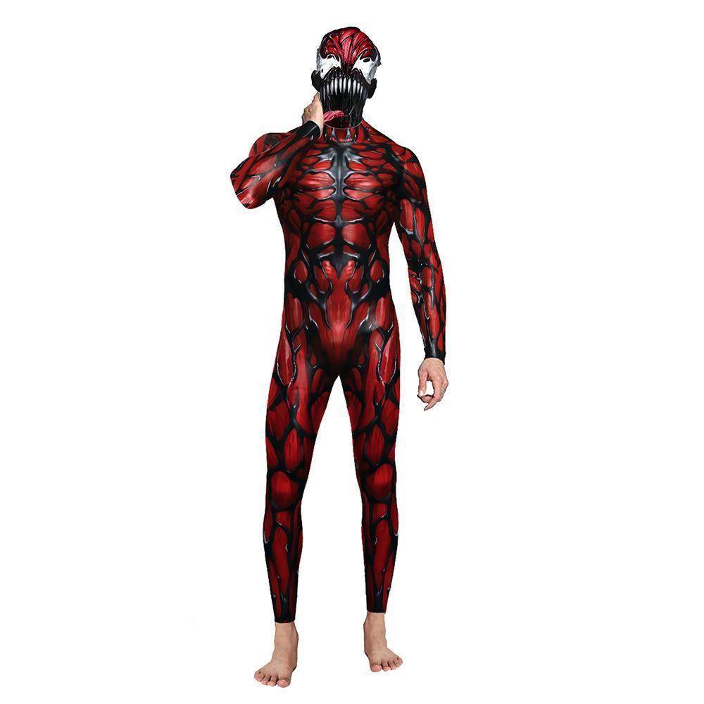 Venom Cosplay Costume Jumpsuit Halloween Party Bodysuit Outfit Zentai for Adults Men - Ecosfun