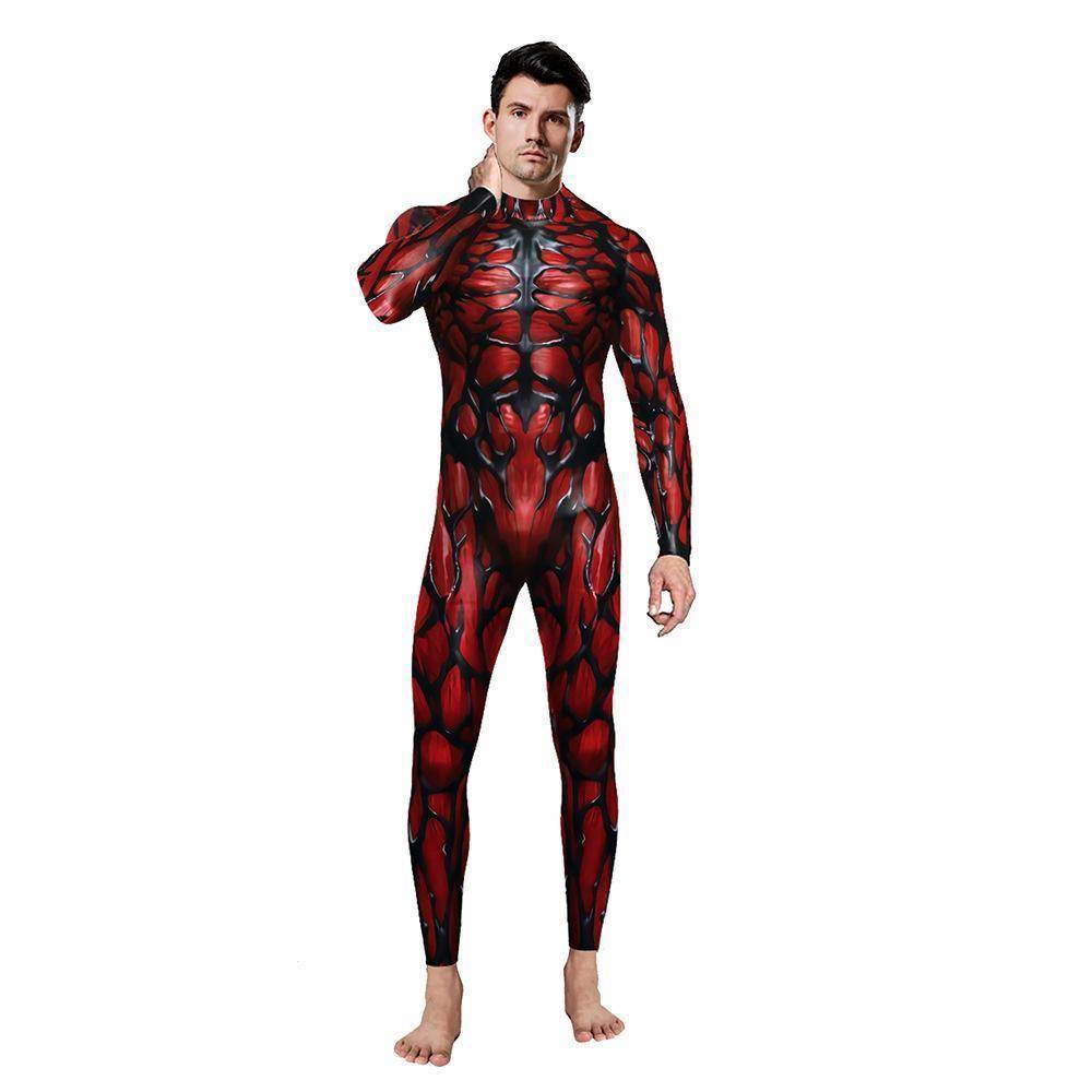 Venom Cosplay Costume Jumpsuit Halloween Party Bodysuit Outfit Zentai for Adults Men - Ecosfun