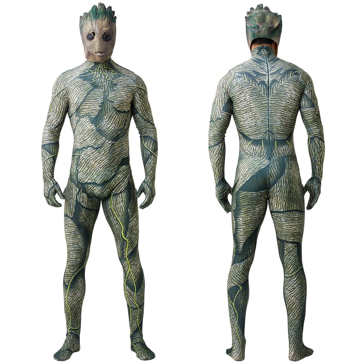 Groot Cosplay Costume Jumpsuit Zentai Party Carnival - Ecosfun