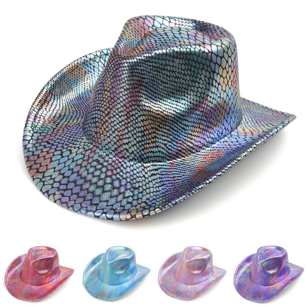 Western cowboy hat men's retro sequined Party dance