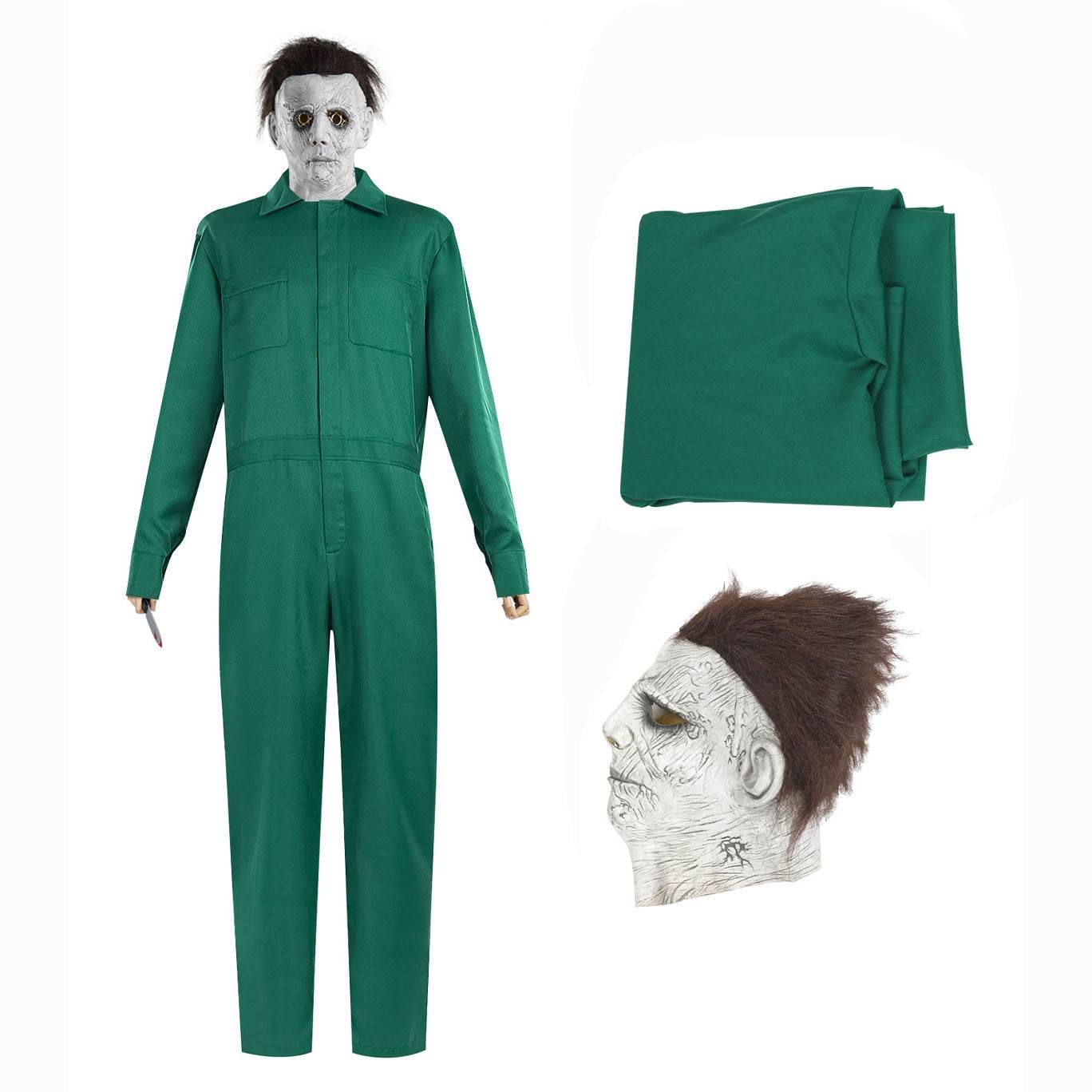 Halloween Michael Myers Costume Workwear Cosplay - Ecosfun