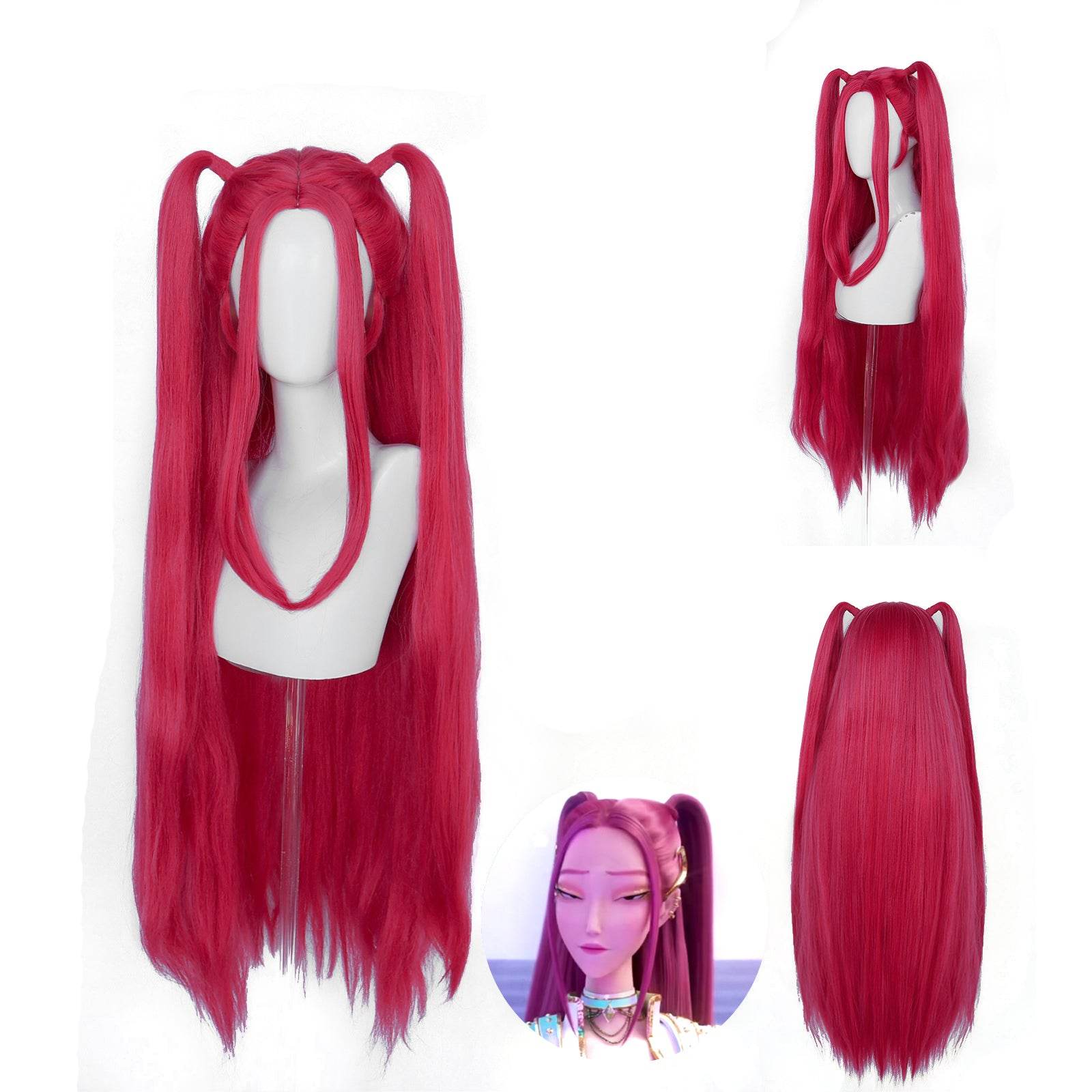K-Pop: Demon Hunters mira Zoey rumi Cosplay Wig - Ecosfun