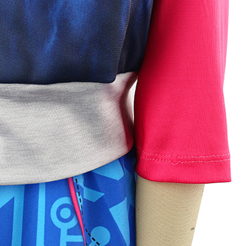 Zombies 4 Addison Costume for Kids Girls Cheerleader Dress Up 3PCS Halloween