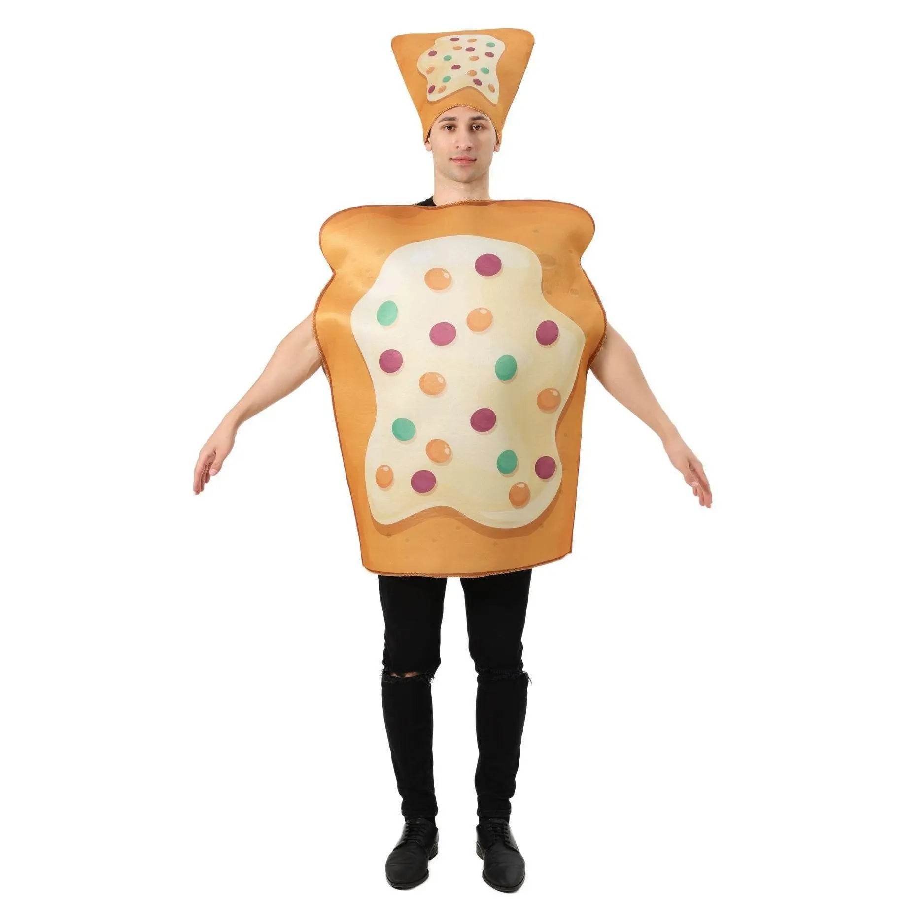 Food Egg bread Costume Halloween Outfits Party Carnival Cosplay - Ecosfun