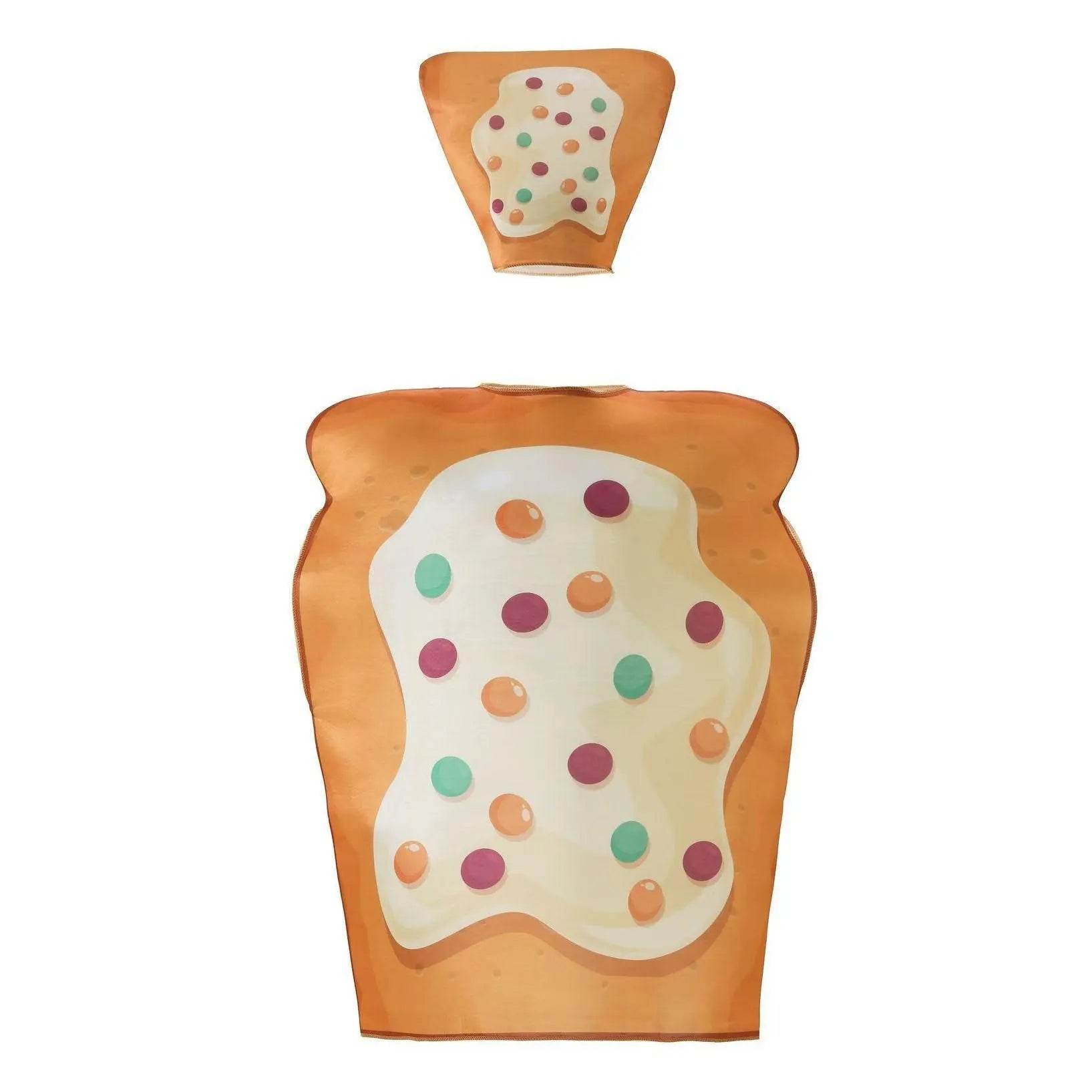 Food Egg bread Costume Halloween Outfits Party Carnival Cosplay - Ecosfun