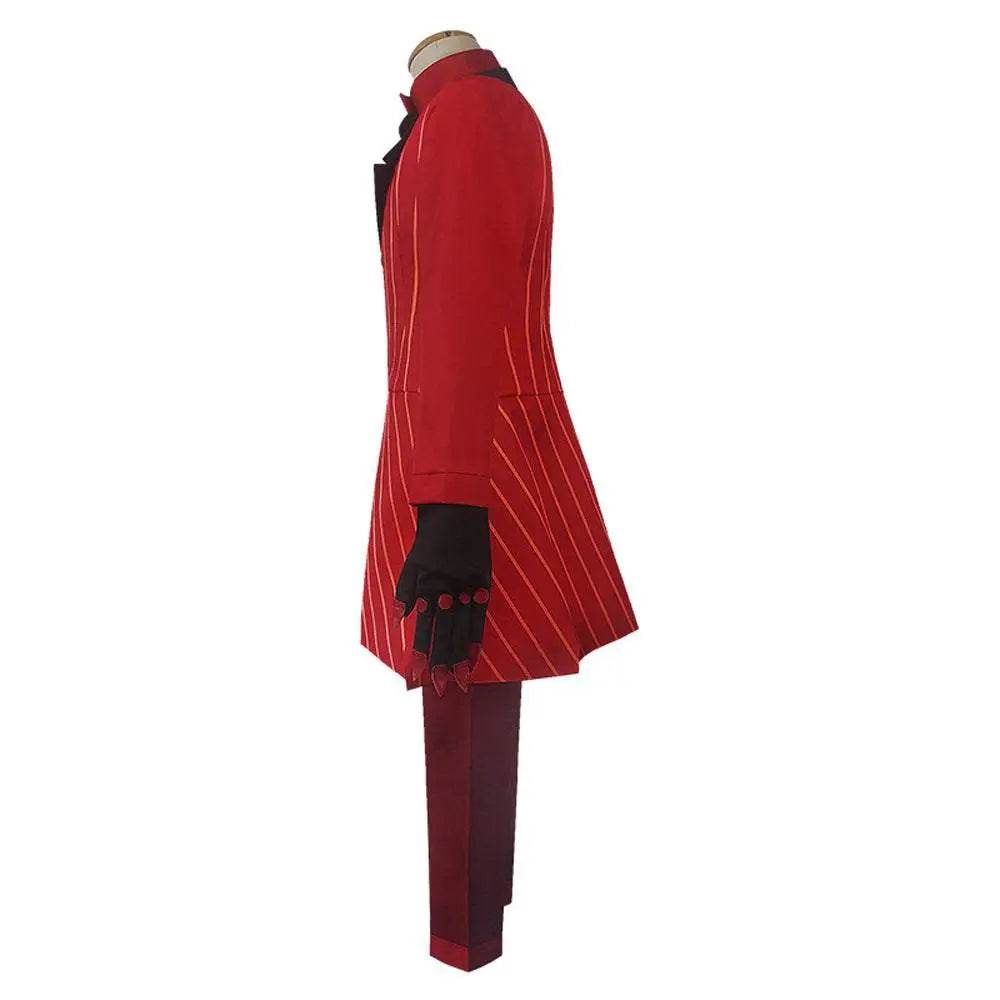 Hazbin Hotel Cosplay Costume Alastor Angel Dust Jacket Anime Halloween Suit Outfit Sets Dress Up For Adults - Ecosfun