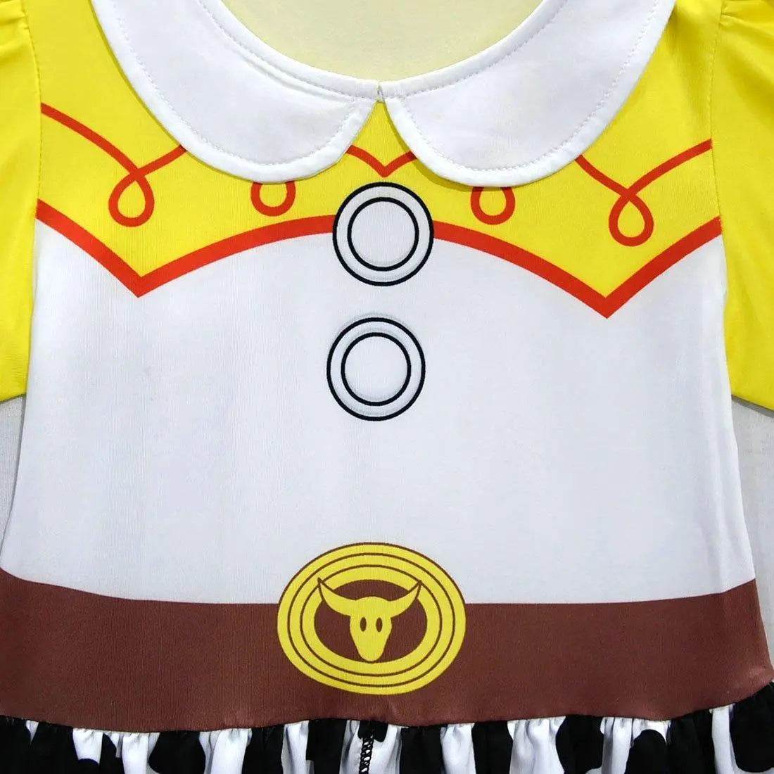 Jessie Toy Story 4 Costume Long Sleeve Dress for Kids Girls - Ecosfun