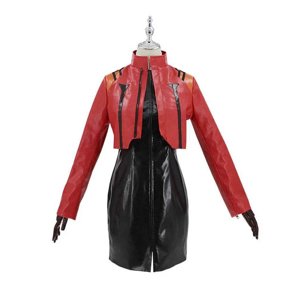 Katsuragi Misato Neon Genesis Evangelion Cosplay Costume Anime Uniform Jacket Halloween Dress Up Suit Outfit for Women - Ecosfun