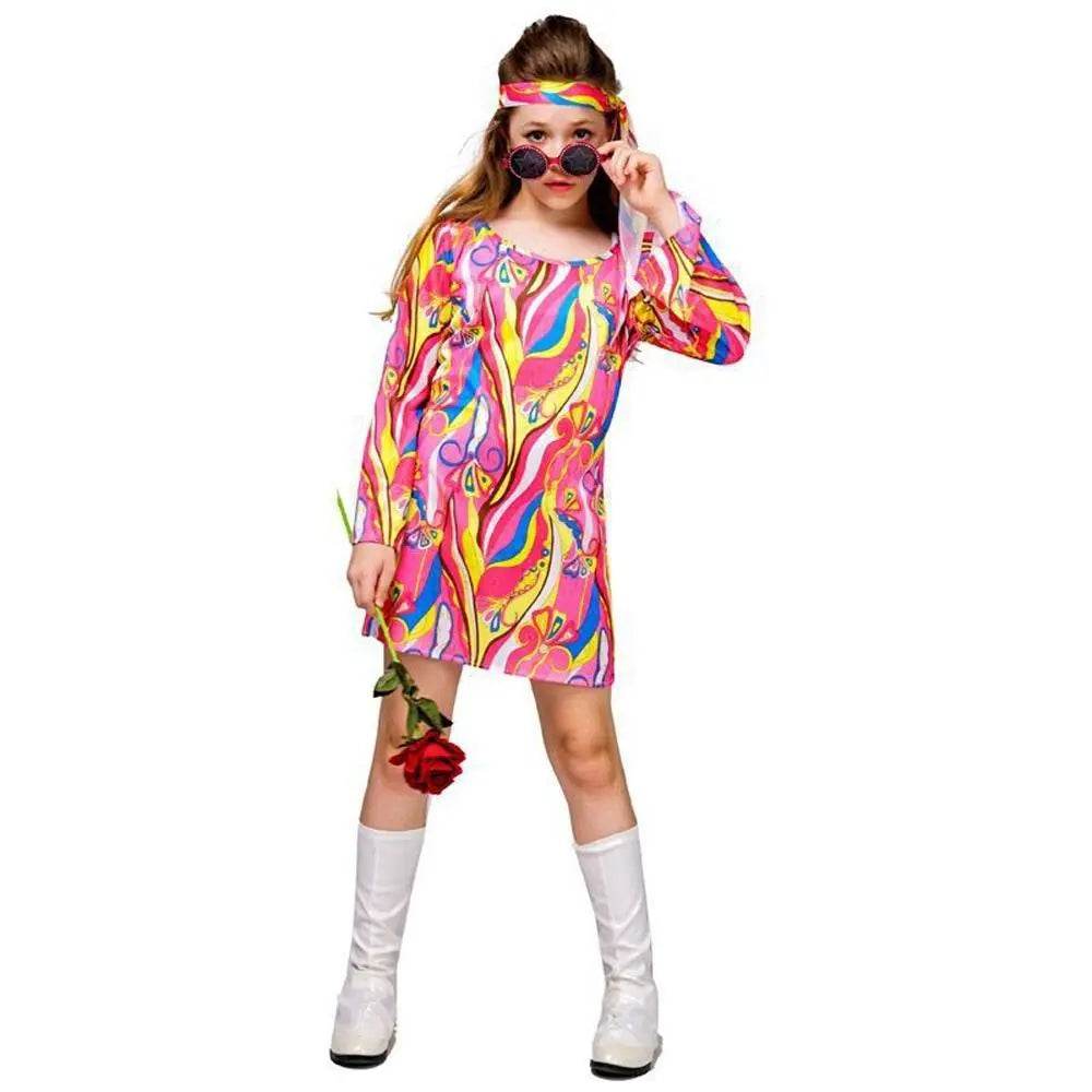 Kids Hip Hop Rock Hippie 80s Costumes Cosplay Halloween Outfit - Ecosfun