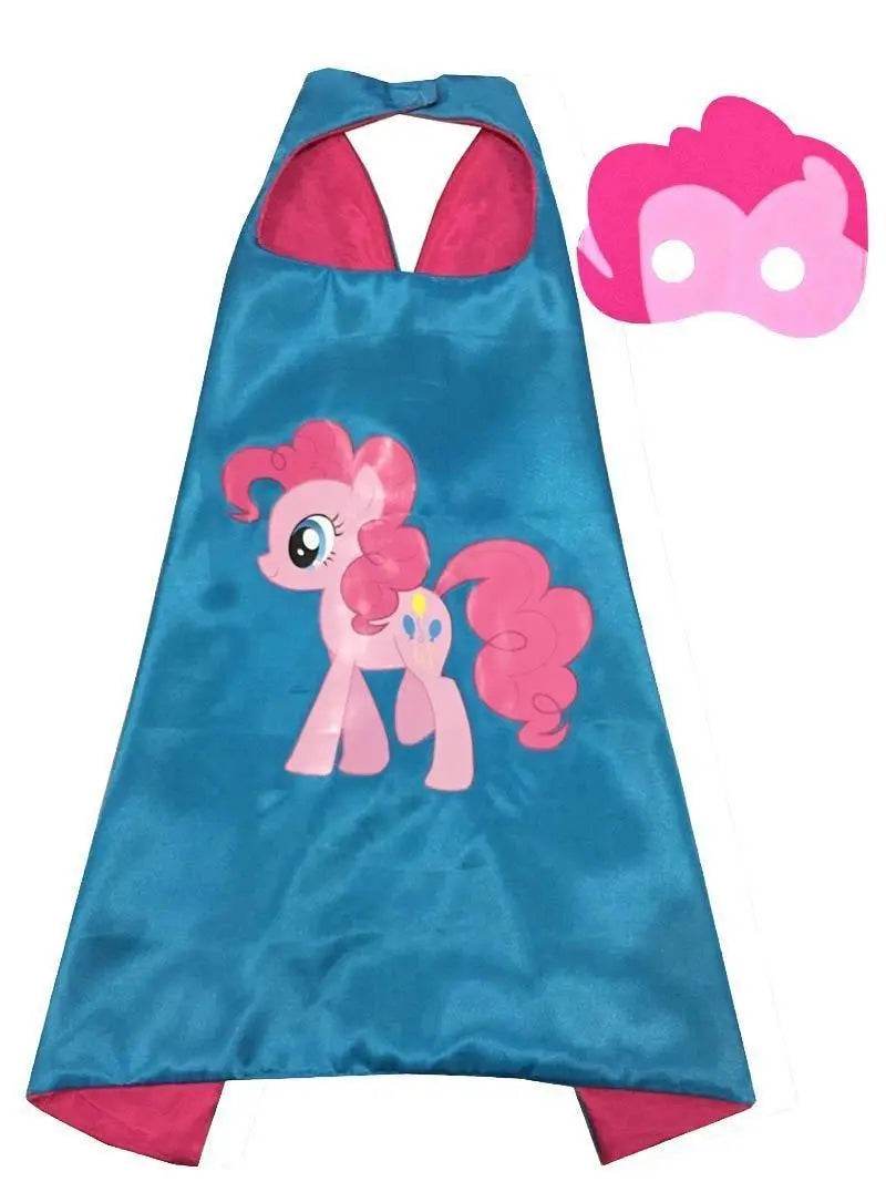 Kids My Little Pony Cape Mask Set Costume Cloak - Ecosfun