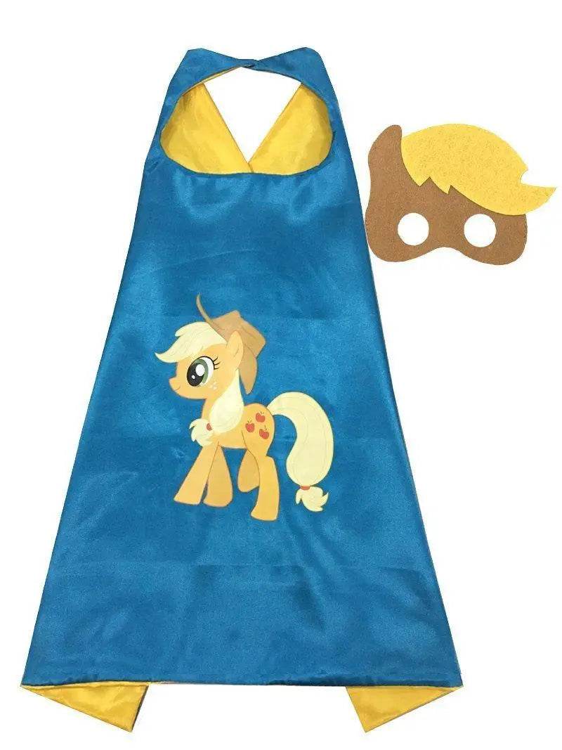 Kids My Little Pony Cape Mask Set Costume Cloak - Ecosfun