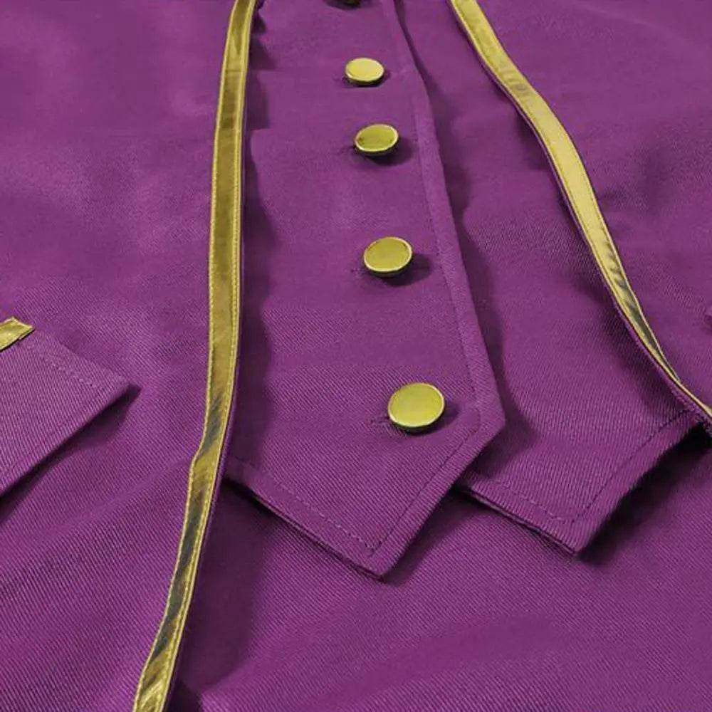 Medieval Steampunk Tailcoat Halloween Costumes Vampire Gothic Jackets Vintage Coat for Men - Ecosfun