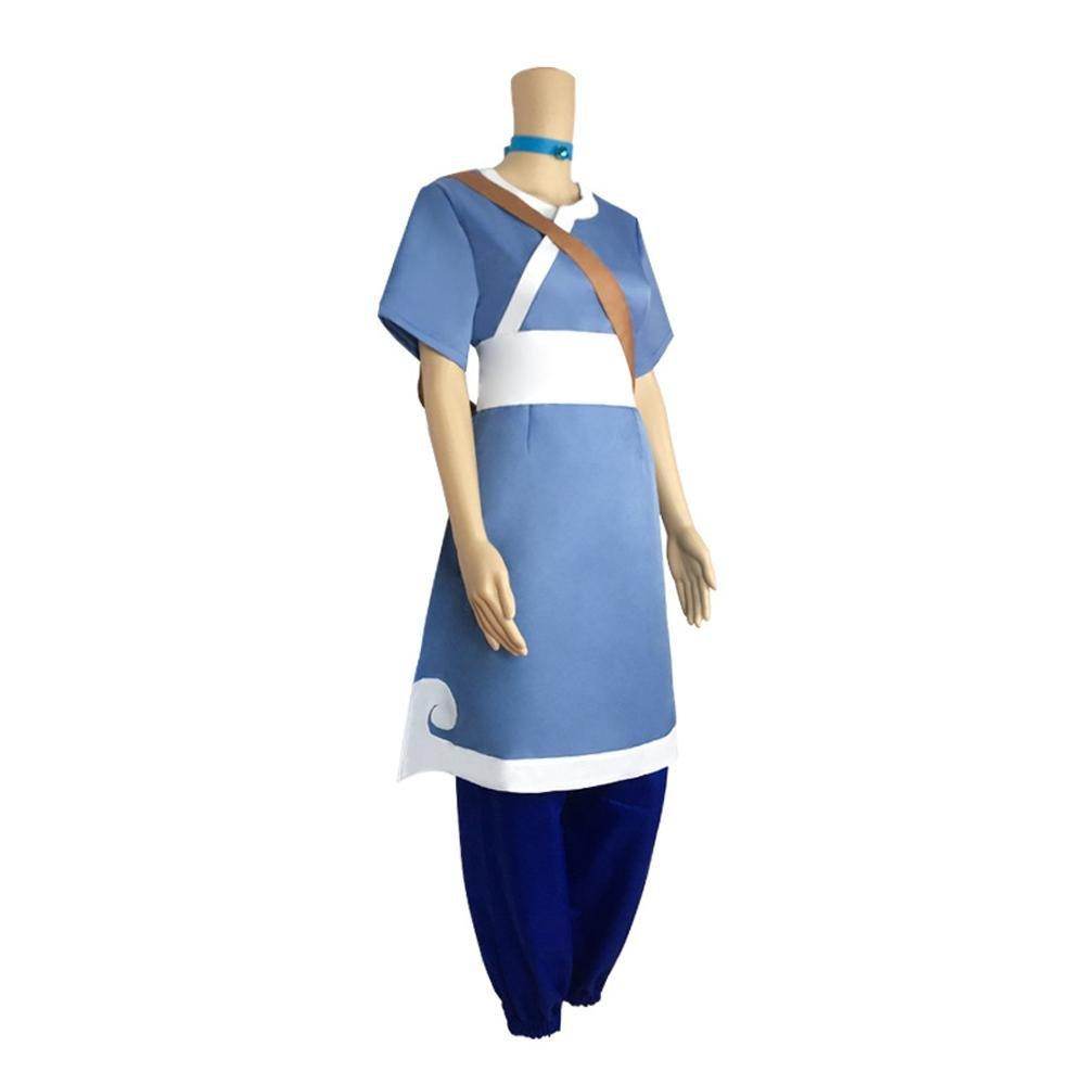 Anime Katara Avatar The Last Airbender Costume Party Carnival Cosplay Full Set - Ecosfun