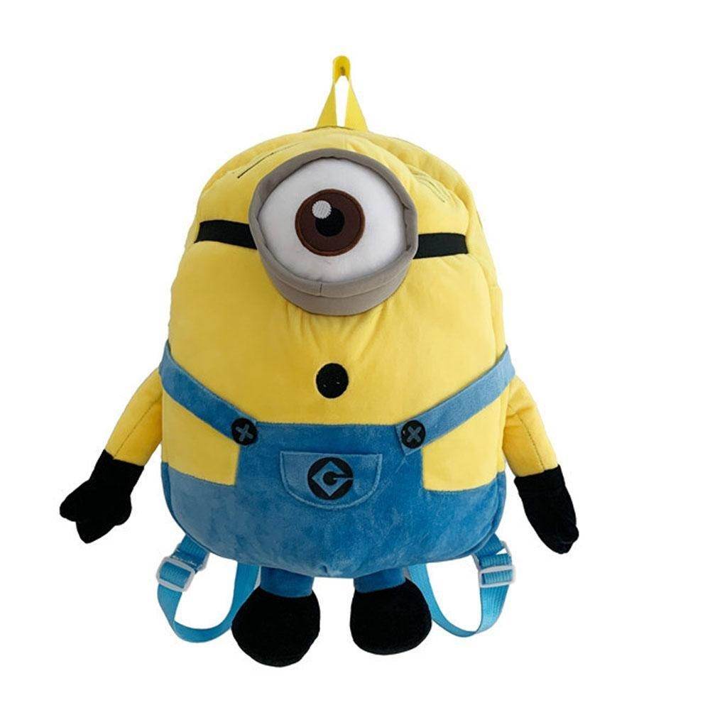 Despicable Me Minions Plush school bag large capacity student cartoon backpack - Ecosfun