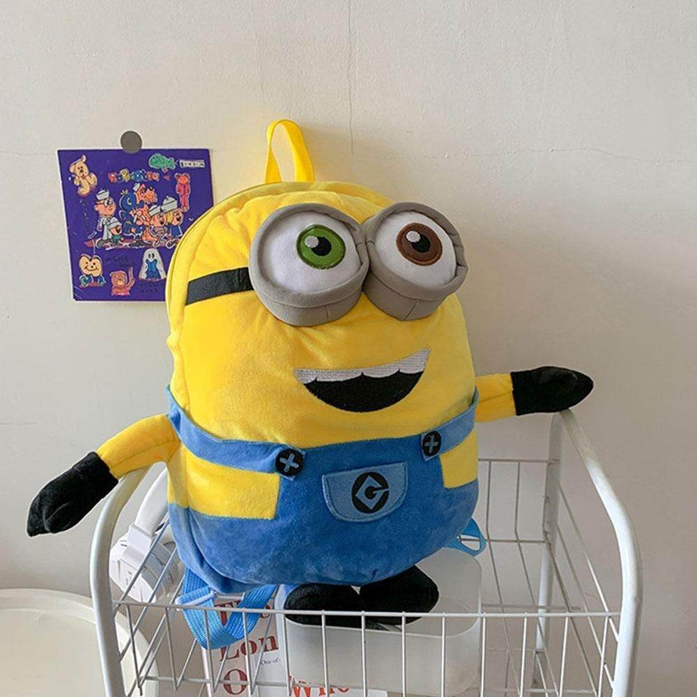 Despicable Me Minions Plush school bag large capacity student cartoon backpack - Ecosfun