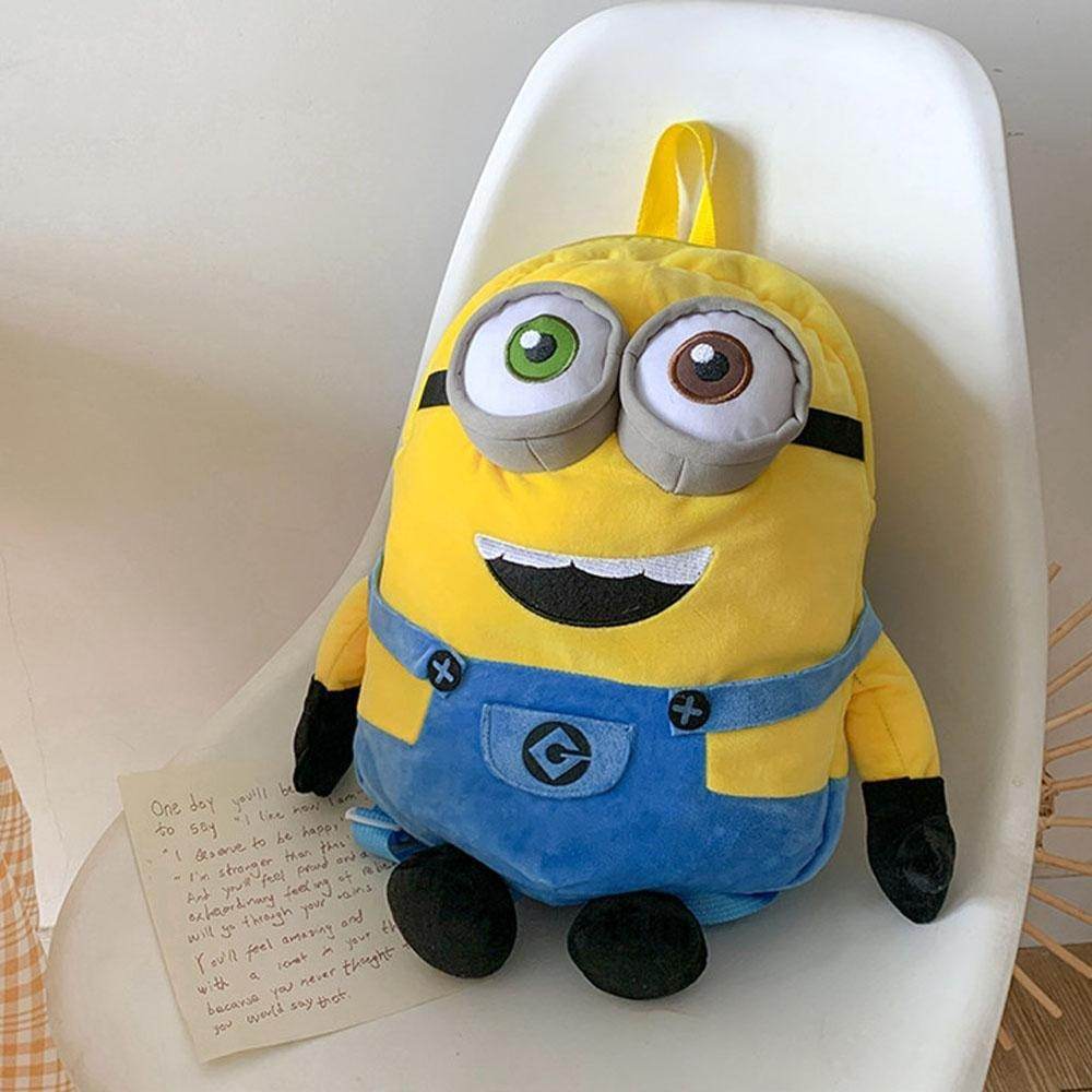 Despicable Me Minions Plush school bag large capacity student cartoon backpack - Ecosfun