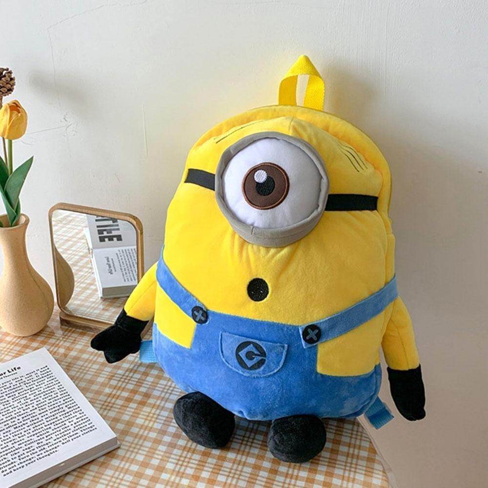 Despicable Me Minions Plush school bag large capacity student cartoon backpack - Ecosfun