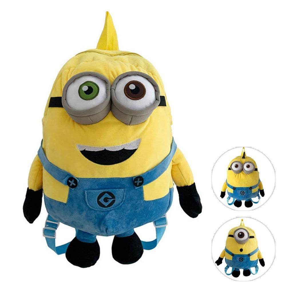Despicable Me Minions Plush school bag large capacity student cartoon backpack - Ecosfun