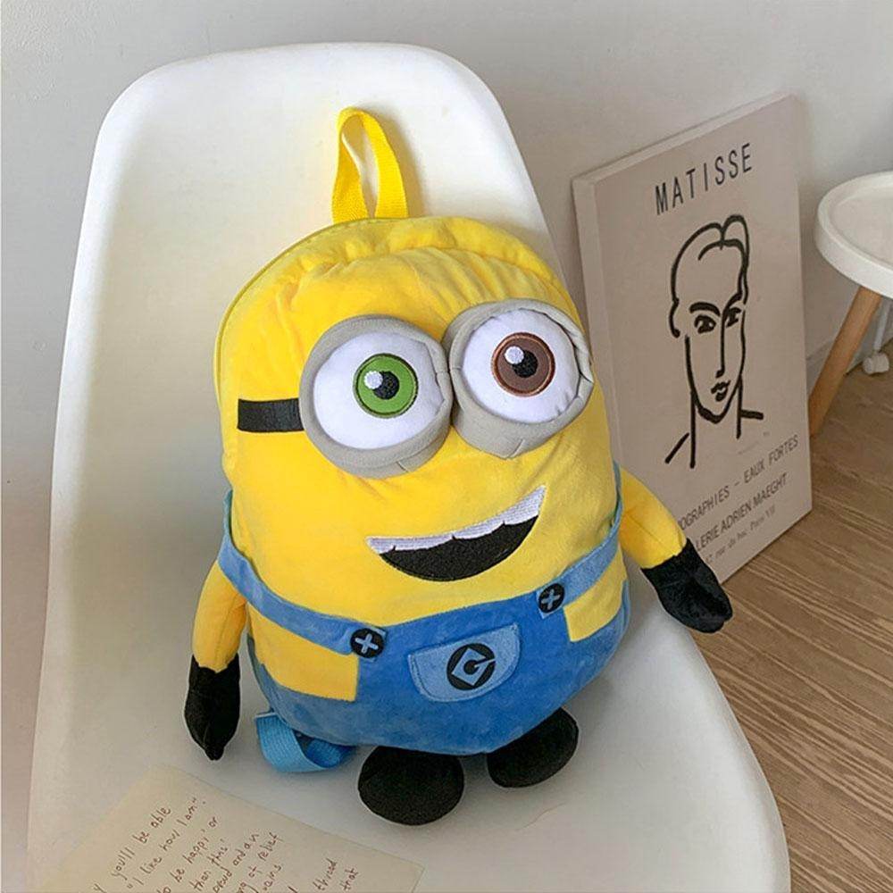 Despicable Me Minions Plush school bag large capacity student cartoon backpack - Ecosfun