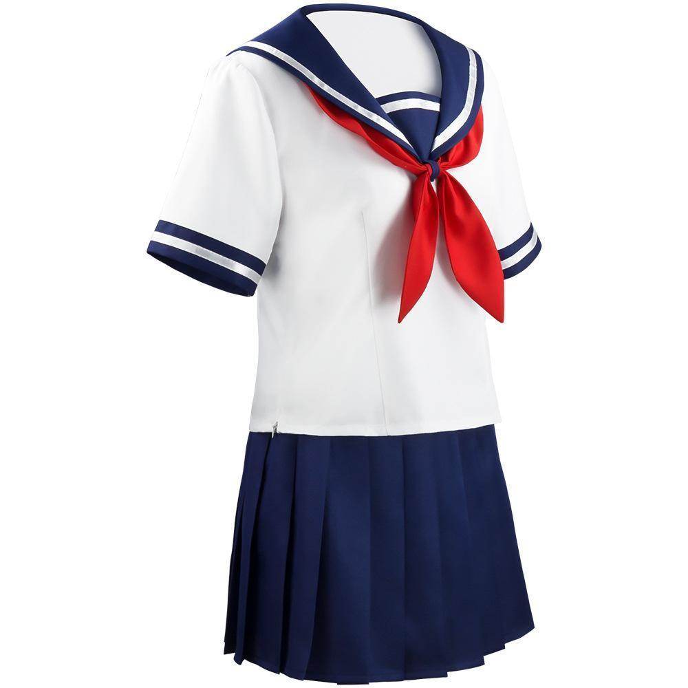 Game Yandere Simulator Cosplay Costume Uniform JK School Uniform Outfit Sailor Suit T-shirt Skirt for Women - Ecosfun