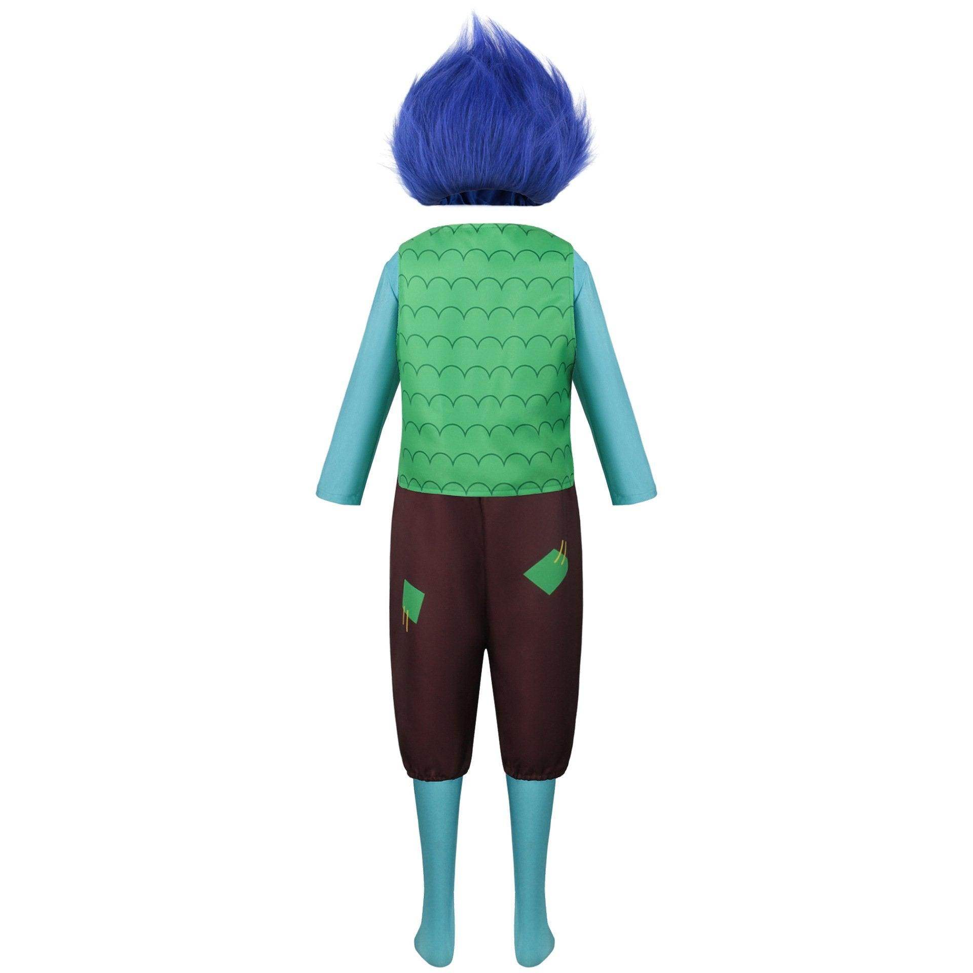 Girl Poppy Dress And Boy Branch Costume Wig Trolls 2 World Tour Cosplay For Kids Adult - Ecosfun