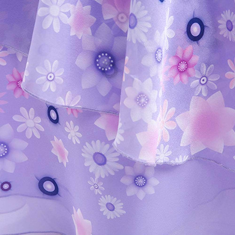 Girls Encanto Isabela Costume Cartoon Princess Dress Fancy Party Outfits - Ecosfun