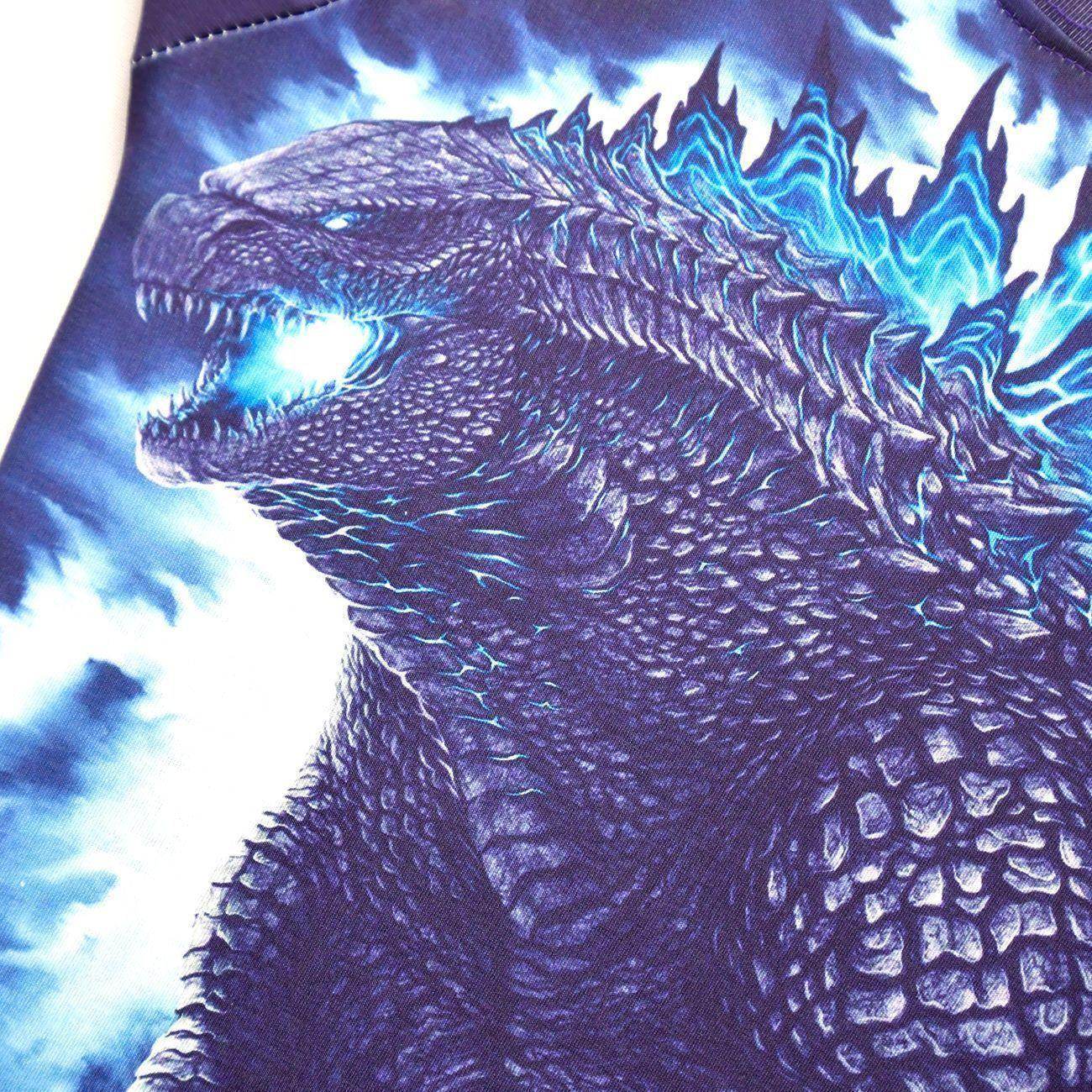 Godzilla Vs Kong Printed Two-piece Boy Long-sleeved Trousers Pajamas - Ecosfun