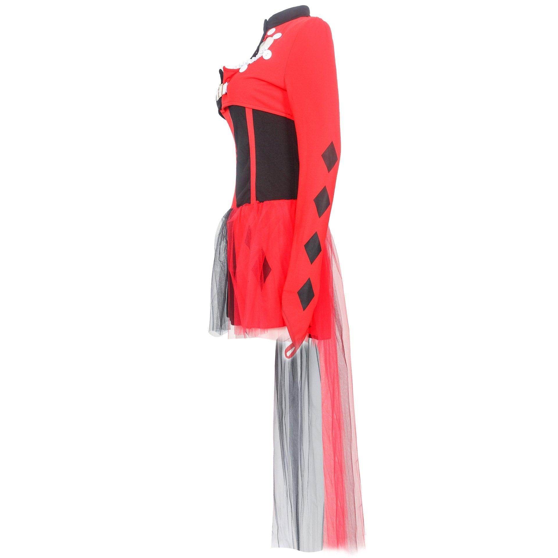 Harley quinn costume Women Dress Hallloween Masquerade circus costumes - Ecosfun