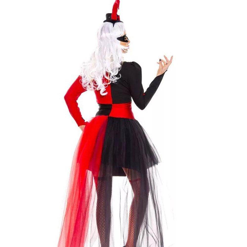 Harley quinn costume Women Dress Hallloween Masquerade circus costumes - Ecosfun