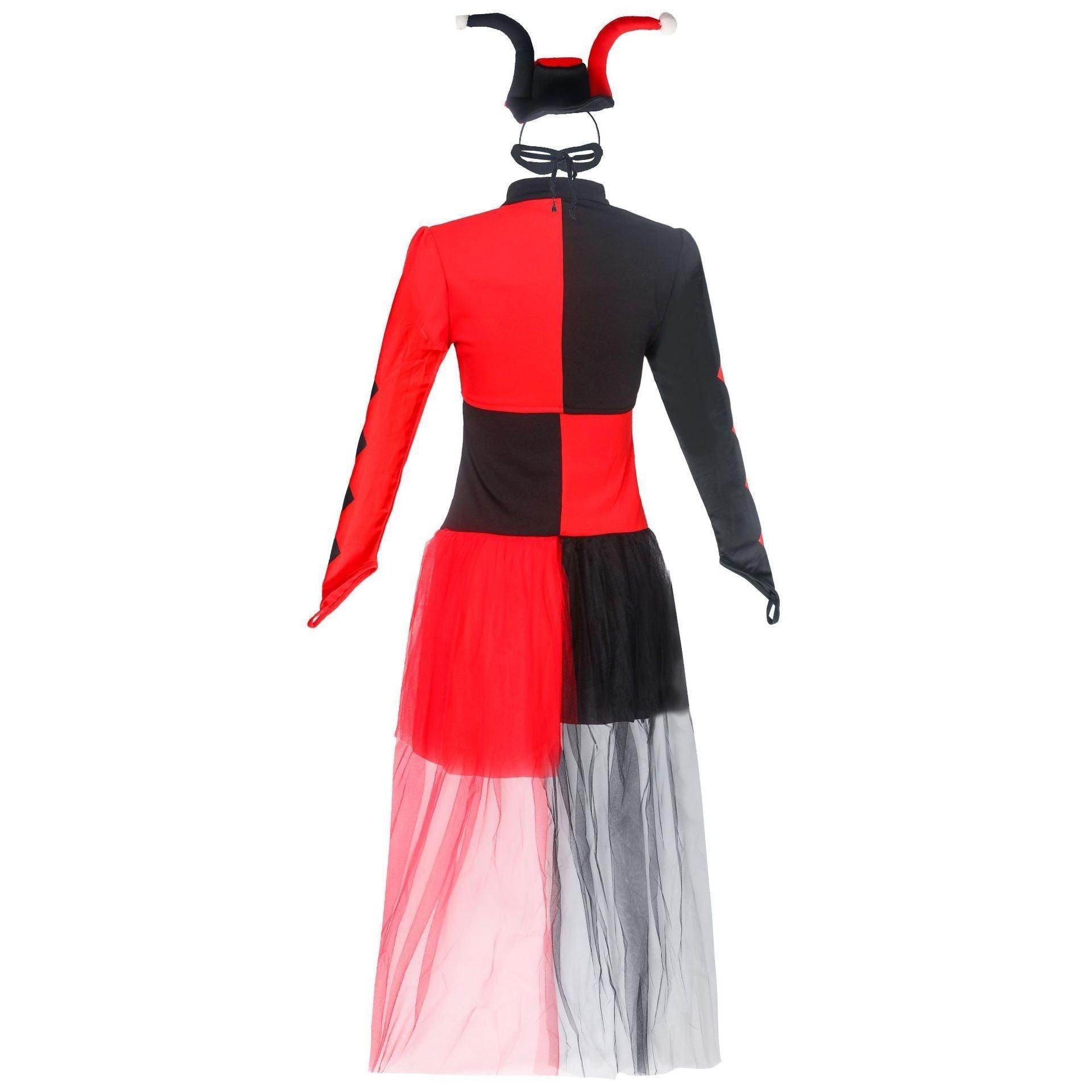 Harley quinn costume Women Dress Hallloween Masquerade circus costumes - Ecosfun