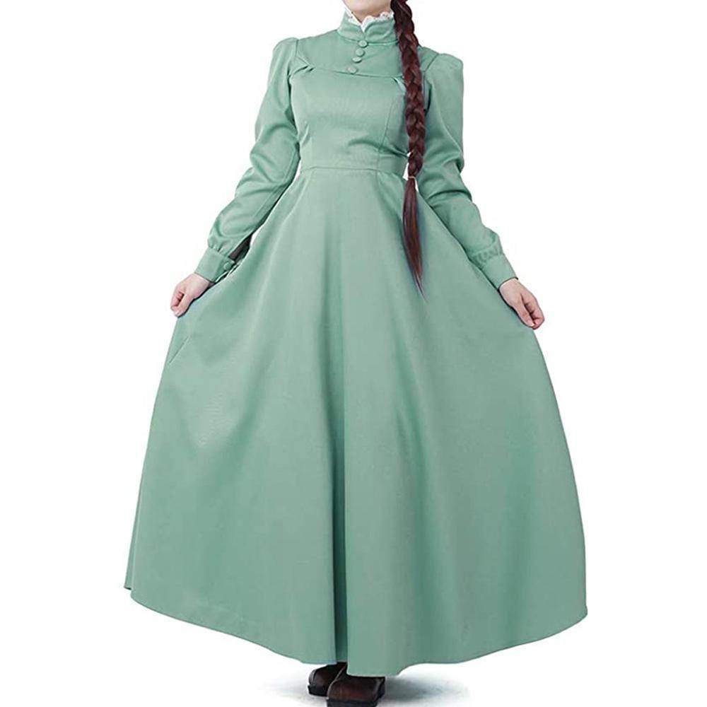 Howl's Moving Castle Sophie Costume Cosplay Elegant Women's Dress - Ecosfun