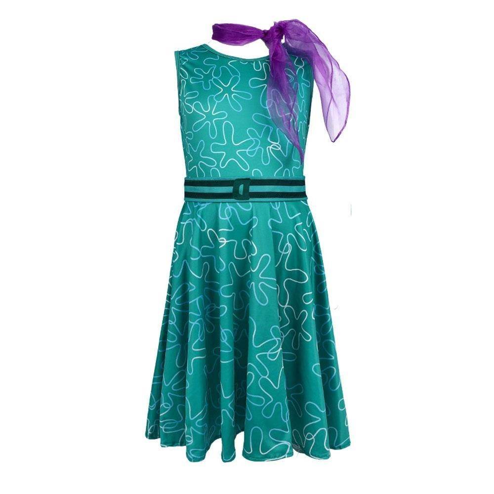 Inside Out 2 Disgust Costume Halloween Stage Performance Outfit for Kids and Adults - Ecosfun