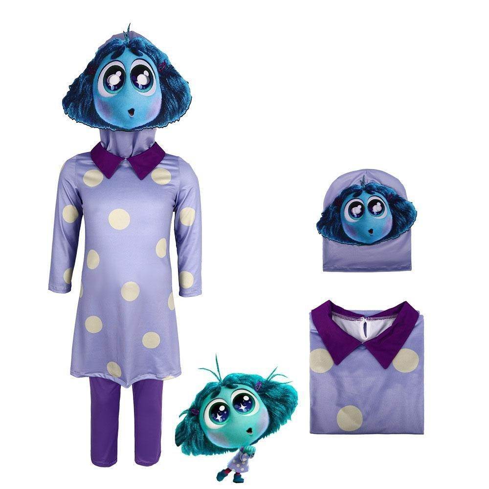 Inside Out 2 Envy Costume Halloween Stage Performance Outfit for Kids and Adults - Ecosfun