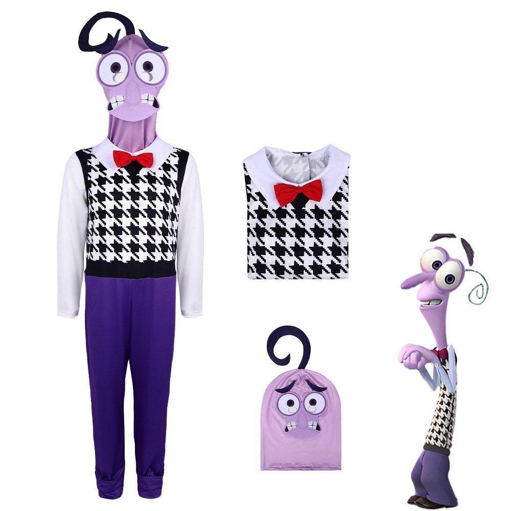Inside Out 2 Fear Costume Halloween Stage Performance Outfit for Kids and Adults - Ecosfun