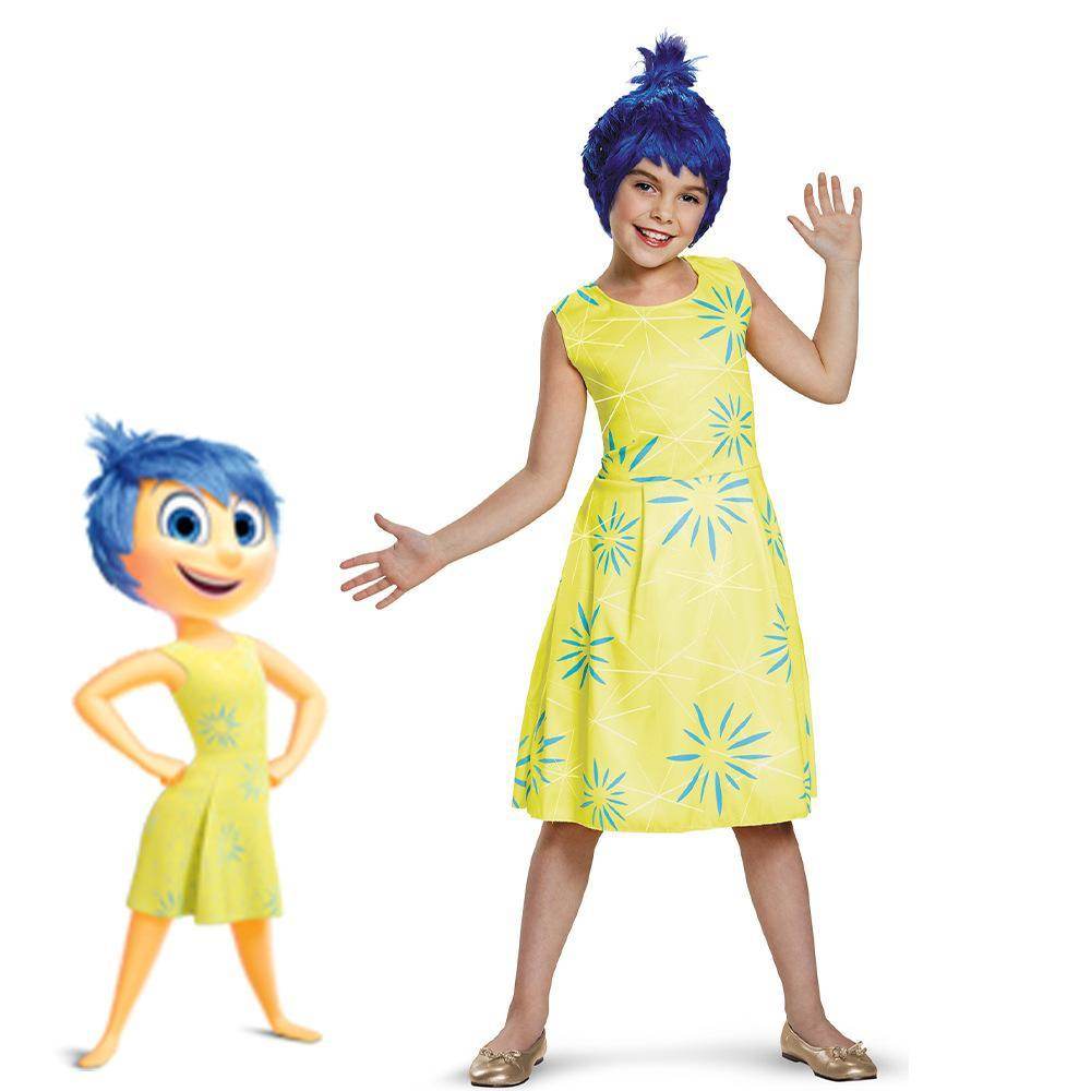 Inside Out 2 Joy Anger Fear Sadness Disgust cosplay costumes dress for the Halloween stage show - Ecosfun