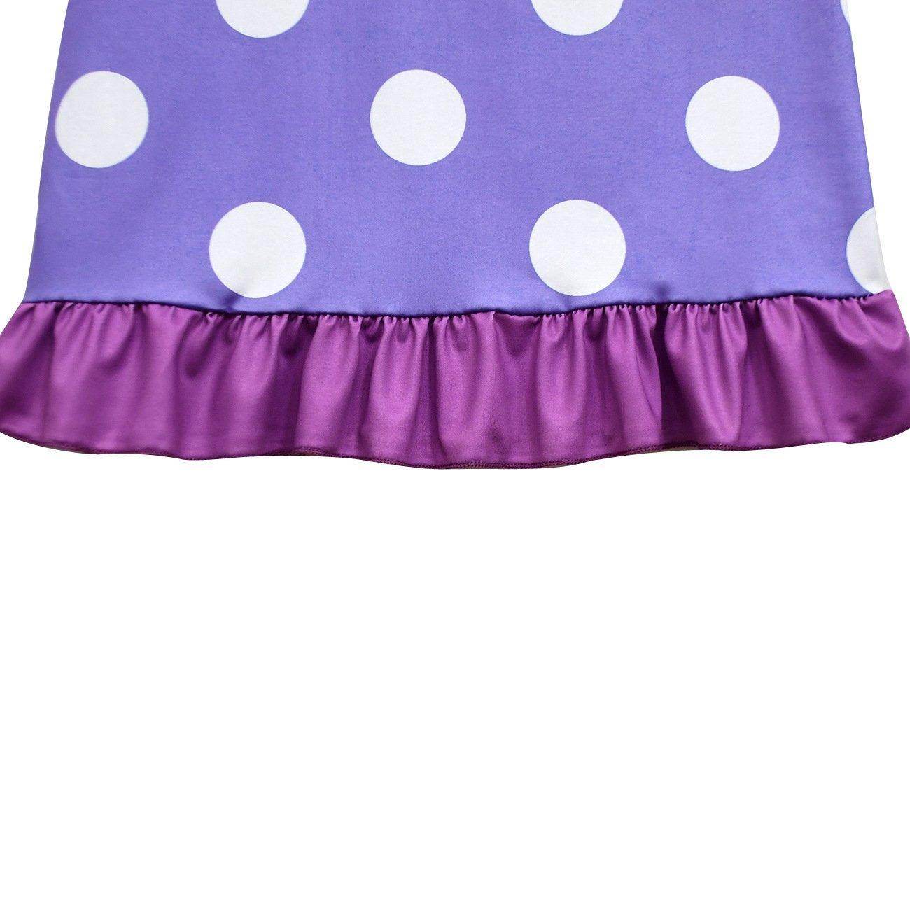 Inside Out Cosplay Costume Ruffle Nightgown for Girls Kids' Homewear Dress with Bag - Ecosfun