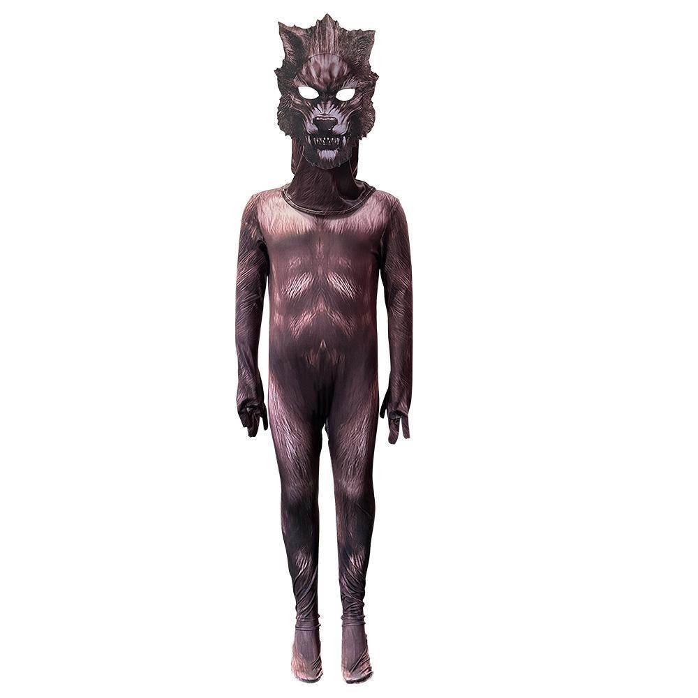 into the woods 1987 wolf costume Animal Jumpsuit Halloween - Ecosfun